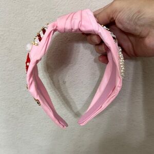 Pink Beaded Headband